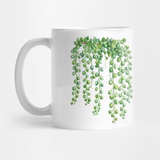 Water Color String of Pearls House Plant Mug